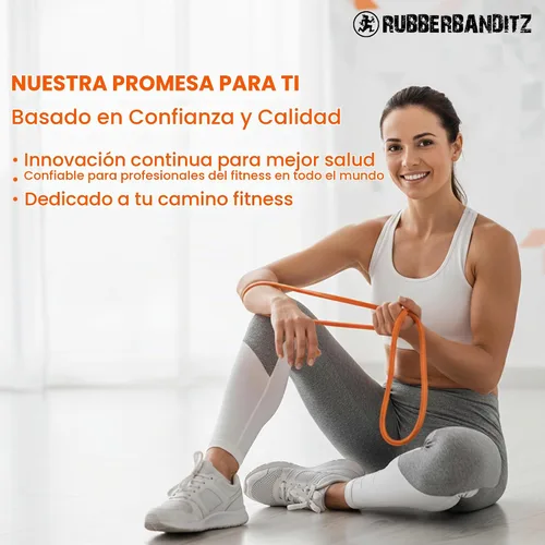 Vista 5 de Rubberbanditz Bandas combinadas de asistencia para dominadas, bandas de ejercicio de resistencia resistentes para levantamiento de pesas, movilidad