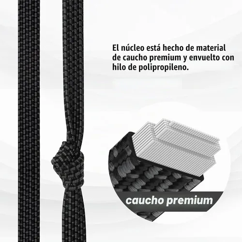 Vista 5 de Cuerdas Elásticas con Ganchos de Alta Resistencia, Cuerdas Elásticas Planas Ajustables con Ganchos de 32 Pulgadas, Correas Elásticas de Goma Negras