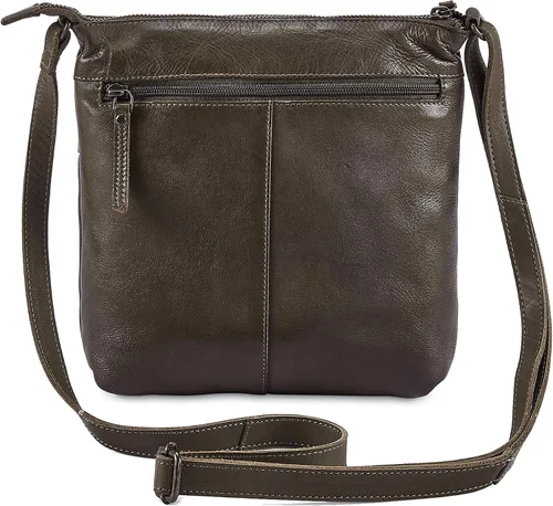 Vista 5 de Bolso cruzado de cuero real para mujer, bolso cruzado de viaje, bolso de hombro, pequeño bolsillo vintage