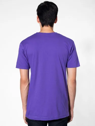 Vista 4 de American Apparel - Playera fina de mangas cortas, con cuello en V, para hombre/unisex