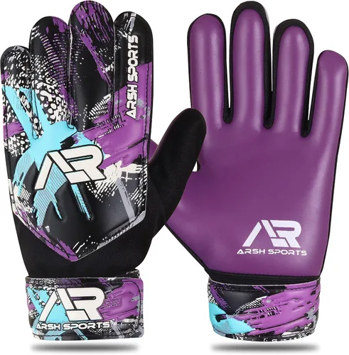 Vista 7 de Guantes de portero de fútbol, guantes de portero de fútbol para niños, jóvenes y niños con protección doble en la muñeca y palma de súper agarre