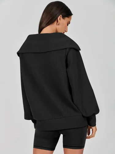 Vista 3 de ANRABESS Sudaderas con capucha para mujer, de gran tamaño, con cremallera de un cuarto, para adolescentes, niñas, ropa de moda Y2K