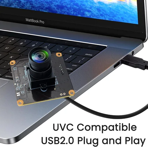 Vista 5 de USB 260fps alta velocidad 110 gran angular sin distorsión lente cámara módulo 2MP USB UVC video Lightburn cámara industrial Plug and Play