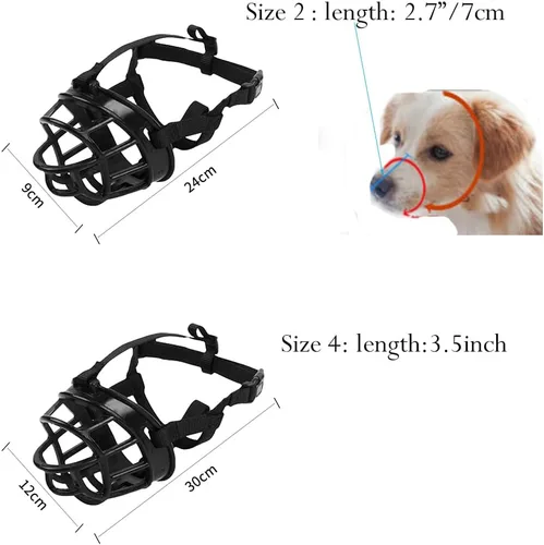 Vista 3 de Pitbull Bozales - Cesta antimordeduras para perros grandes y medianos, bozal ajustable Westie Springer Spaniel, bozal de entrenamiento transpirable