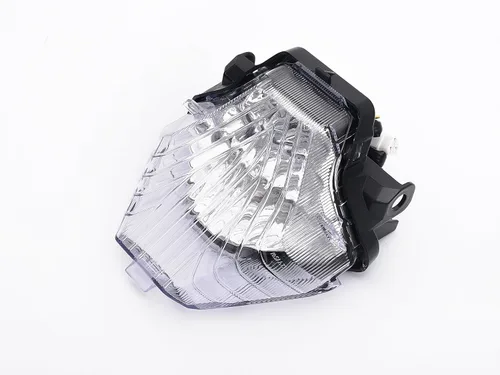 Vista 3 de Luz trasera LED de freno para motocicleta, lente transparente con señales de giro integradas para Yamaha 2015-2017 FZ07,2008-2020 MT07,2015-2020 YZF