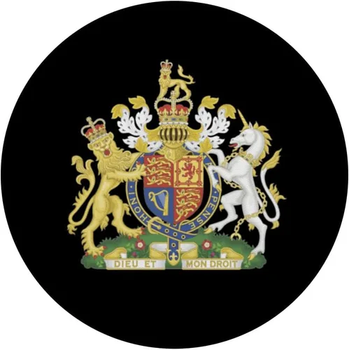 Vista 3 de Emblema Nacional Sello Escudo de Armas del Reino Unido PopSockets intercambiables PopGrip