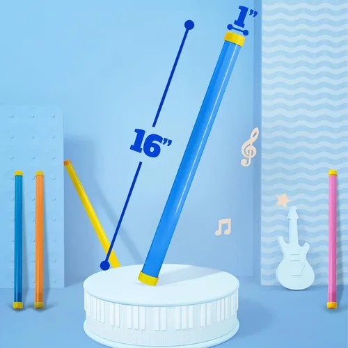 Vista 4 de Novelty Place Paquete de 2 máquinas de ruido de tubo de gemido de 16 pulgadas – Divertido emisor de ruido de fiesta para niños y adultos – Juguetes
