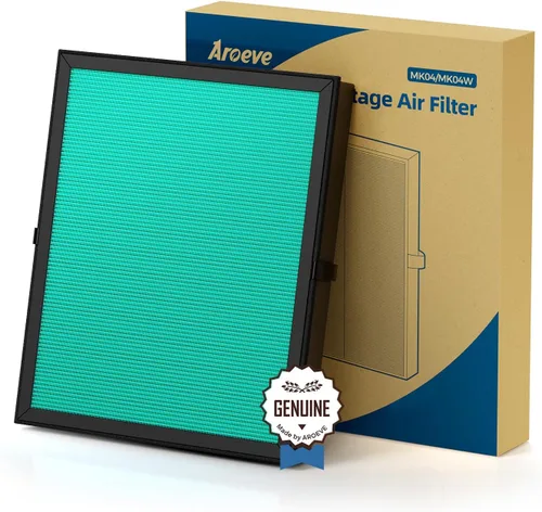 Vista 9 de AROEVE MK04 Filtro de aire adecuado para MK04 para polvo, caspa de mascotas, humo, polen para dormitorio y oficina, versión estándar