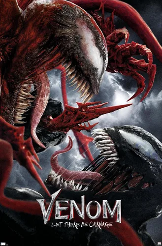 Vista 10 de Trends International Marvel Venom: Let There be Carnage - Póster de pared de batalla de una hoja, 14.725 x 22.375 pulgadas, versión enmarcada