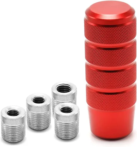 Vista 10 de Viemx&Bm Perilla de cambio de 5 velocidades con extensión para selector JDM Racing manual automático con adaptador de rosca para Mazda Miata Subaru