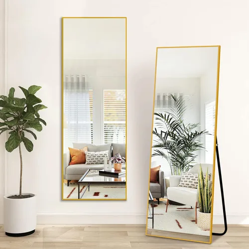 Vista 60 de NicBex Espejo de pared, espejo de aleación de aluminio de 36 x 24 pulgadas, espejo de pared para dormitorio, baño (horizontal/vertical), sala