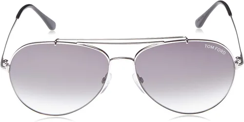Vista 2 de Tom Ford Gafas de sol aviador TF497 Indiana 18B rodionegro 2.362 in FT0497, Plata- 60