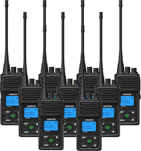 Vista 11 de SAMCOM Radios de 2 vías FPCN30A Radios bidireccionales de largo alcance recargables 5 vatios UHF programables Radios de mano profesionales Walkie