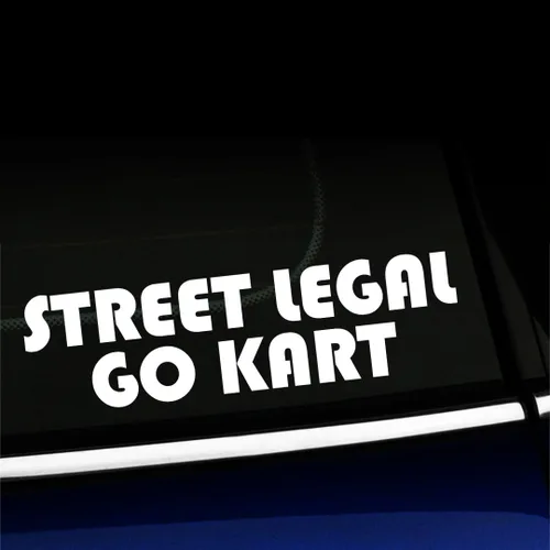 Vista 23 de Street Legal Go Kart - Calcomanía de vinilo para Mini Cooper, color a elegir - [azul azul]