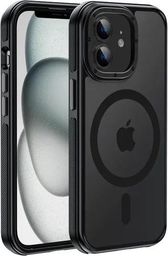 Vista 39 de Funda magnética fuerte para iPhone 12 Pro Max [Protección de grado militar de 10 pies] Compatible con MagSafe, funda protectora a prueba de golpes