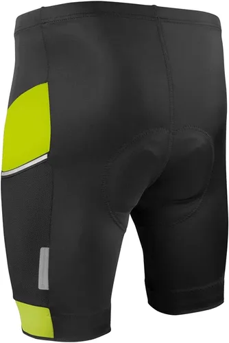 Vista 5 de Pantalones cortos de ciclismo acolchados todo el día para hombre Bolsillos laterales reflectantes de malla Fabricado en Estados Unidos