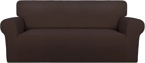 Vista 89 de PureFit Funda súper elástica para sofá reclinable con bolsillo, funda de sofá suave y antideslizante de elastano, lavable, protector de muebles