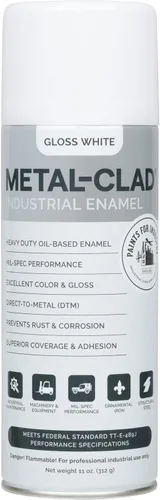 Vista 24 de Pinturas para la industria Esmalte industrial, Pintura en aerosol - Maquinaria de hierro de metal de acero - 1 lata (aluminio metálico) 9-S-1423