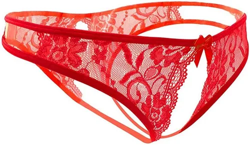 Vista 2 de Bragas sexy para mujer, calzones de encaje floral