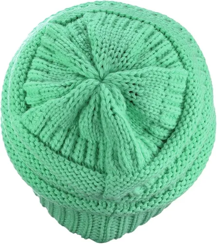 Vista 233 de C.C Trendy Warm Chunky Soft Stretch Cable Knit Beanie