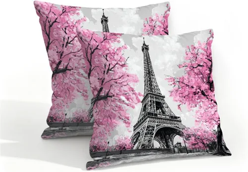 Vista 20 de Juego de 2 fundas de almohada impermeables para exteriores, 16 x 16 pulgadas, fundas de almohada decorativas de patio para muebles de jardín, sofá