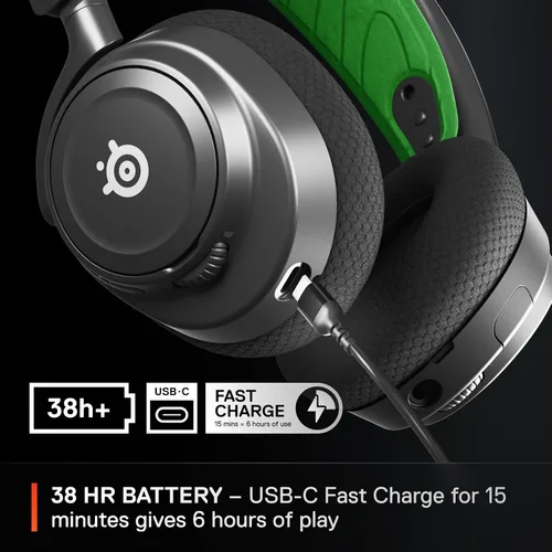 Vista 4 de SteelSeries Arctis Nova 7X Set de audífonos inalámbricos para Xbox, multiplataforma para juegos y móviles - Conexión inalámbrica simultánea de 2,4