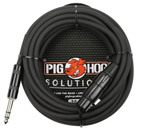 Vista 4 de Pig Hog PX-TMXF3 Cable Adaptador TRS de 1/4" a XLR, 0.91 m