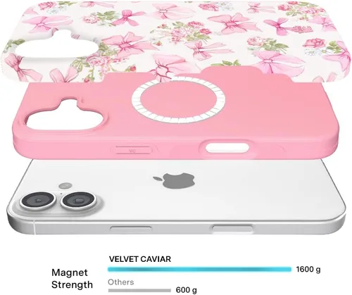 Vista 43 de VELVET CAVIAR Funda para iPhone 15, compatible con MagSafe, probada contra caídas de 10 pies, fundas protectoras de diseño, leopardo color rosa