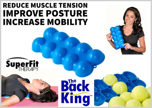 Vista 3 de The Back King - Herramienta de auto-masaje de dos caras con un arco suave para dolor de espalda, dolor de cuello, dolor de cadera, mejora la postura