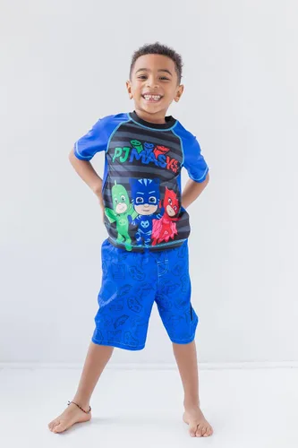 Vista 2 de PJ Masks Catboy Gekko Owlette - Juego de protectores de natación raglán