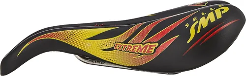 Vista 4 de Selle SMP TRK - Sillín medio extremo, negro/amarillo/rojo