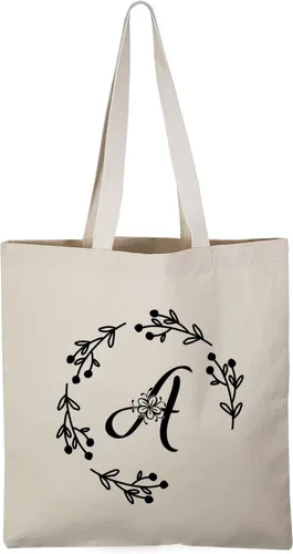 Vista 6 de TBF Bolsas de lona resistentes con iniciales personalizadas para mujer