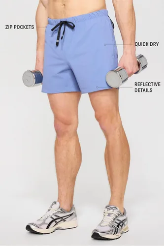 Vista 55 de Fabletics The One - Pantalón corto para hombre (forro), entrenamiento, natación, ligero, de secado rápido, bolsillo con cremallera, tejido elástico