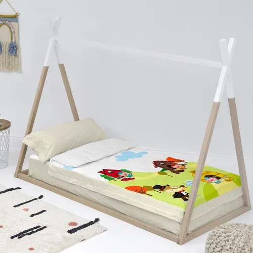 Vista 3 de Saco Nórdico con Relleno HappyFriday Mr Fox Piggys Multicolor 42 x 20 x 50 cm