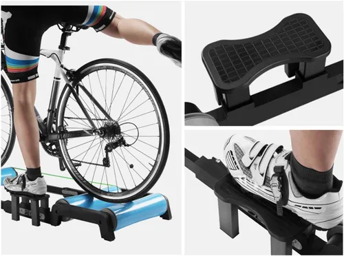 Vista 2 de Soporte de bicicleta para bicicleta, plataforma de montar en bicicleta de montaña, plataforma de entrenamiento interior para carreteras de montaña