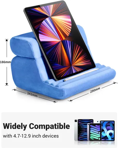 Vista 6 de UGREEN - Soporte de tableta para almohada en la cama con soporte suave para el regazo con 3 ángulos de visión ajustables, accesorios para el hogar