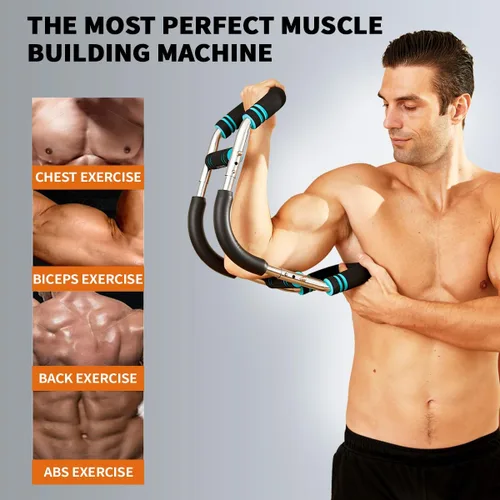 Vista 4 de HOTWAVE Twister Arm Trainer, Adjustable Chest & Arm Exerciser for Men Women, Portable Home Fitness Equipment Kit for Upper Body Muscle Strength