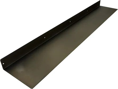 Vista 21 de Estante Flotante Lineal Hecho en EE.UU. - Acero Forjado Fabricado en EE.UU. - Estante Industrial de Metal de Servicio Pesado Montado en Pared