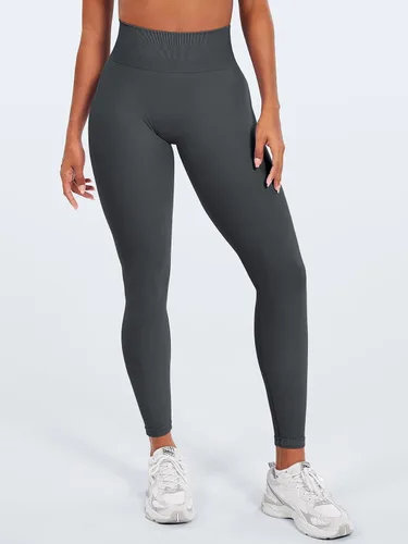 Vista 2 de YEOREO Leggings de entrenamiento sin costuras para mujer, pantalones de yoga de cintura alta para gimnasio