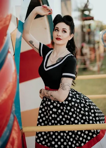 Vista 3 de Nihsatin Vestido vintage de los años 50, estilo retro, rockabilly, vestido de cóctel con cinturón