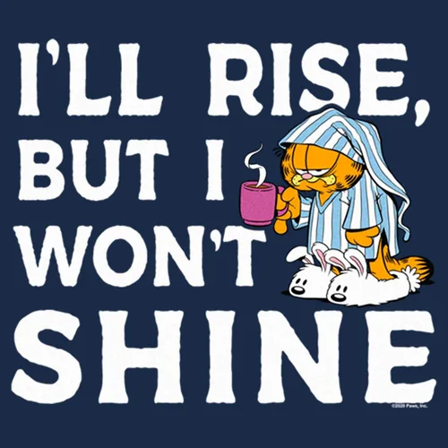 Vista 2 de Nickelodeon Big & Tall Garfield Wont Shine - Camiseta de manga corta para hombre