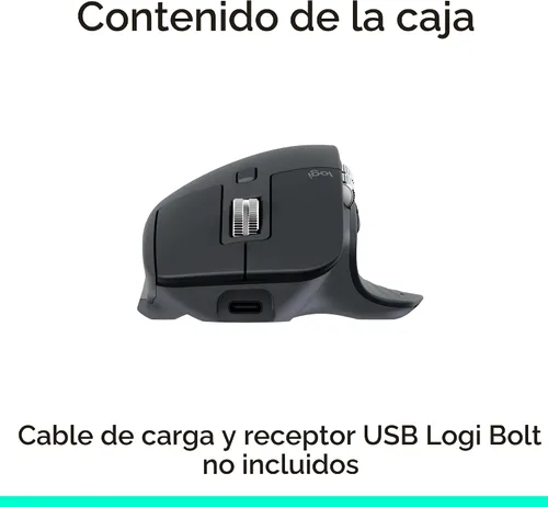 Vista 11 de Logitech MX Master 3S Ratón inalámbrico Bluetooth sin receptor, grafito