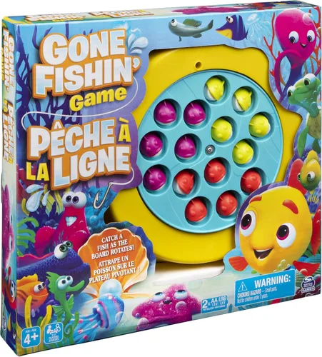 Vista 5 de Spin Master Games 6061501 - Juego de mesa de pesca para niños y familias