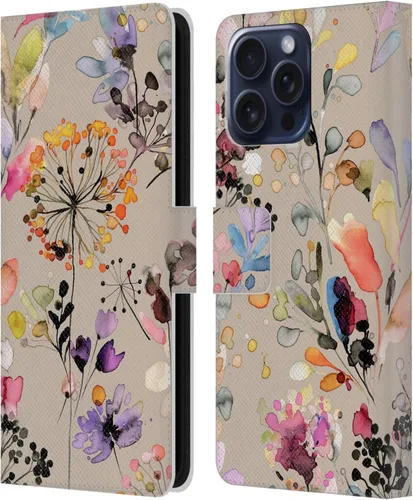 Vista 97 de Head Case Designs Officially Licensed Ninola Beige Wild Grasses Leather Wallet Case Compatible with Samsung Galaxy A07 4G