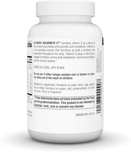 Vista 4 de Source Naturals Ultimate Ascorbate C Powder - Vitamina C - 1000 mg Apoya el sistema inmunológico - 4 oz