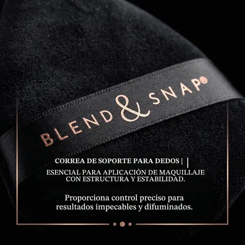 Vista 6 de BLEND & SNAP - Esponja de maquillaje triangular de terciopelo grande para una cobertura suave e impecable, esponja secante para base