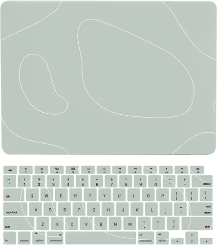 Vista 23 de Carcasa rígida para MacBook Air de 11 pulgadas 2018 2017 2016 2015 2014 2013 2012 versión modelo A1370 A1465, Air de 11.6 pulgadas cubierta dura