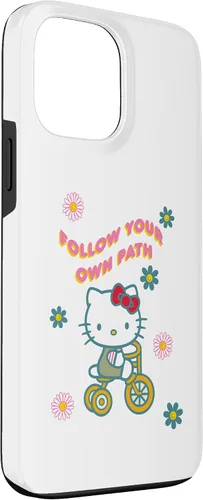 Vista 3 de iPhone 13 Pro Max Sigue tu propio camino con funda Hello Kitty