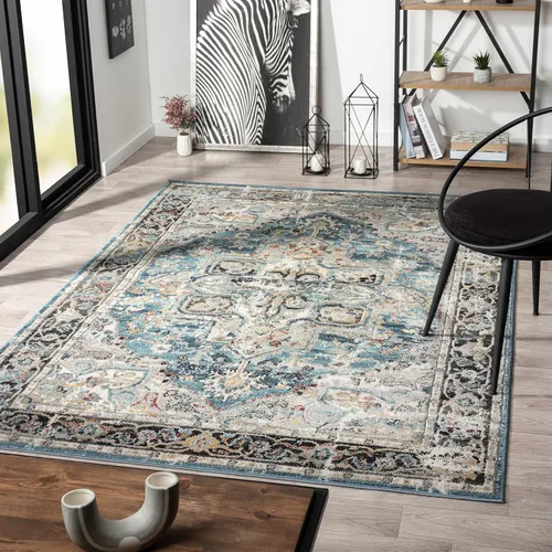 Vista 10 de LUXE WEAVERS Alfombra marroquí floral vintage beige 3x9