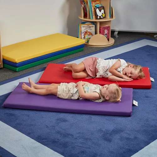 Vista 8 de ECR4Kids SoftZone - Tapete de descanso arcoíris, 2 pulgadas, colchoneta para dormir, surtido, 5 piezas Espuma suave con cubierta de poliuretano